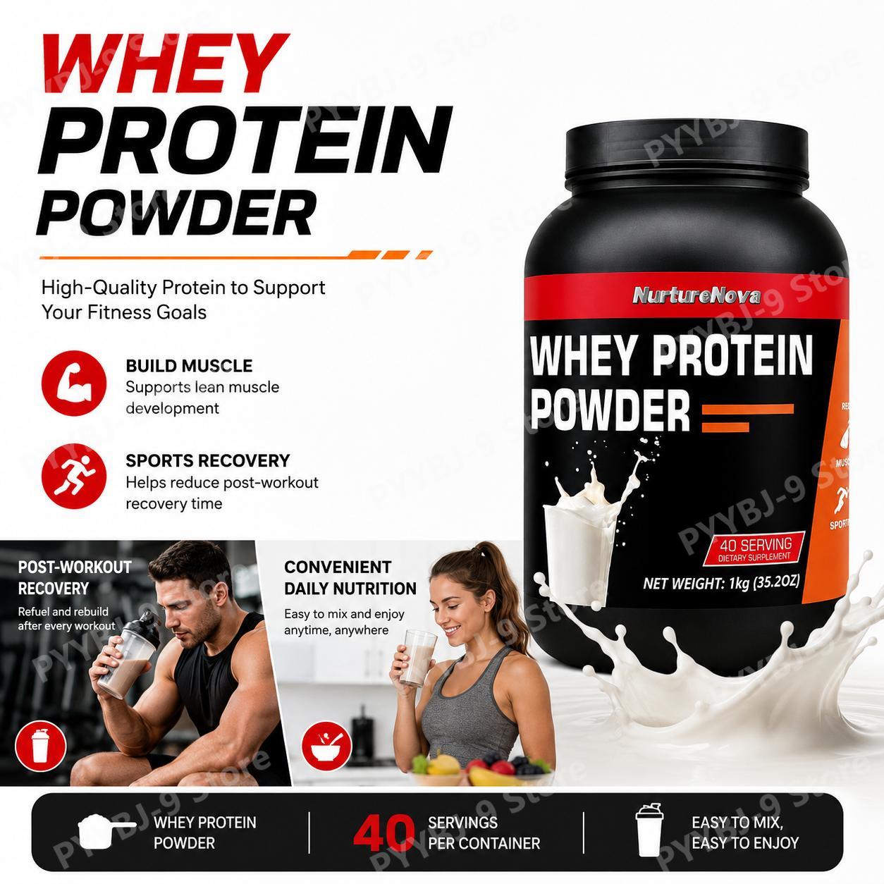 Nutrition For Fitness And Sports - 너처노바 웨이 프로틴 파우더 밀크맛 근육