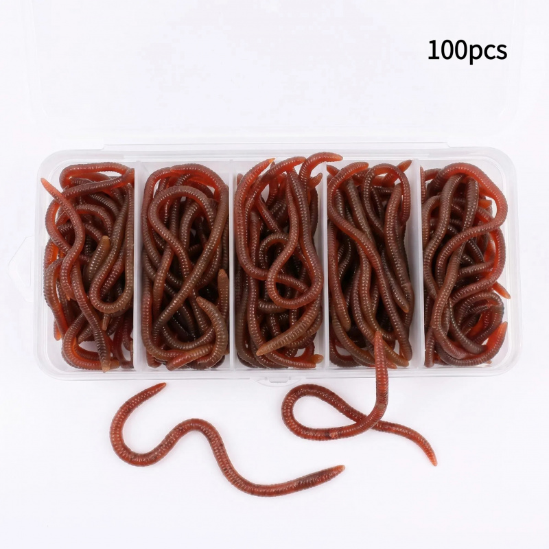 Krill Oil Supplement - 100개입 소프트 루어 배스 브림 혈벌레