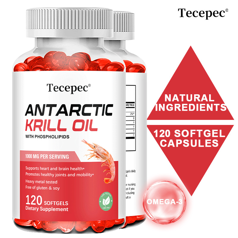 Krill Oil Supplement - 남극 크릴 오일 1000mg - 인지질