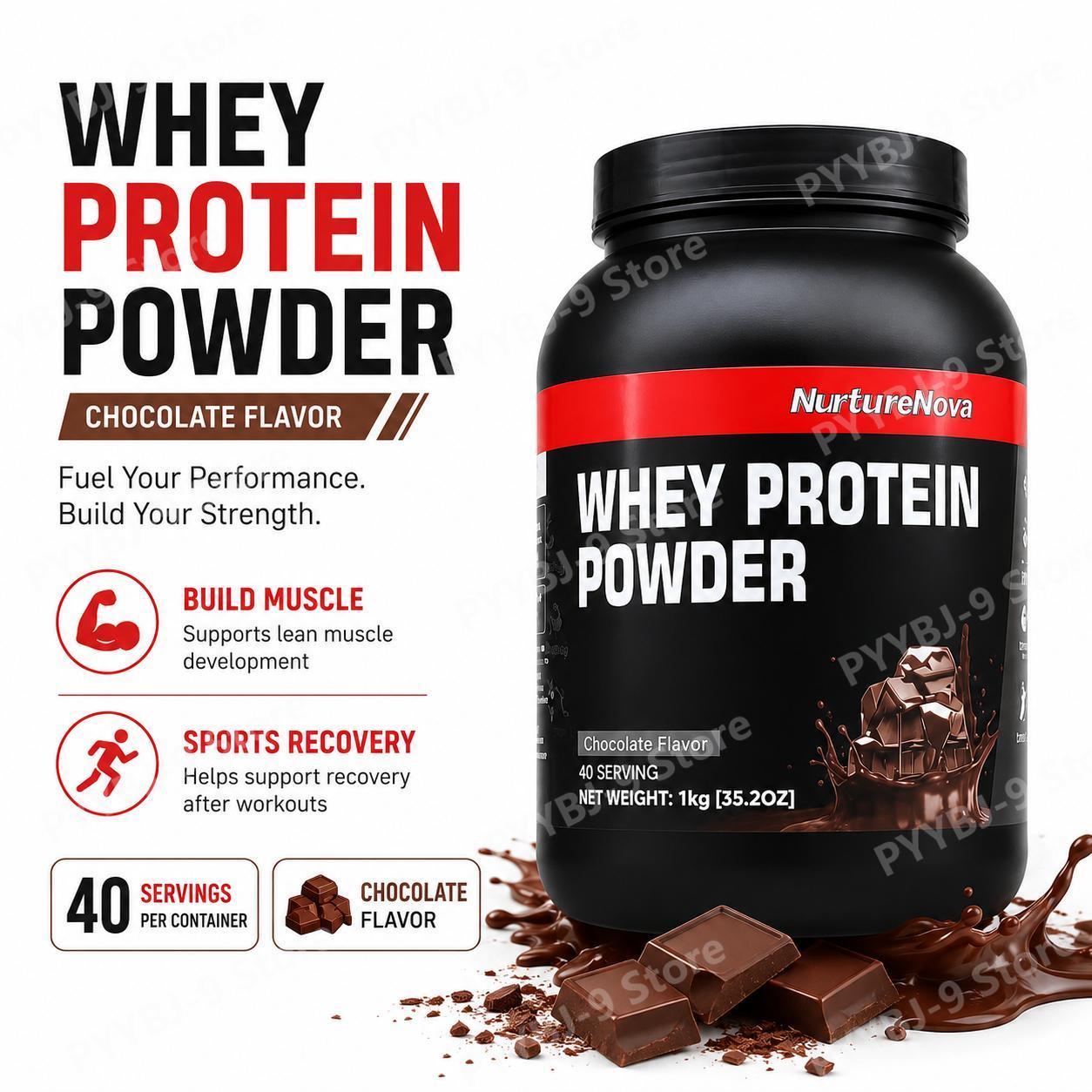 Nutrition For Fitness And Sports - NurtureNova 유청 단백질 파우더 초콜릿 맛