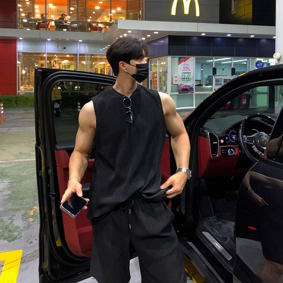 Fitness & Nutrition Lab - 여름용 단색 조끼 빠른 건조 통기성