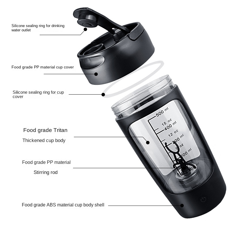 새로운 650ml USB 전기 휴대용 유장 단백질 셰이 - Nutrition For Fitness And Sports 리뷰 및 가격