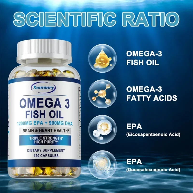 신경계, 피부, 모발, 뼈 및 관절 건강, 항산화제를  - Omega 3 Fish Oil 리뷰 및 가격