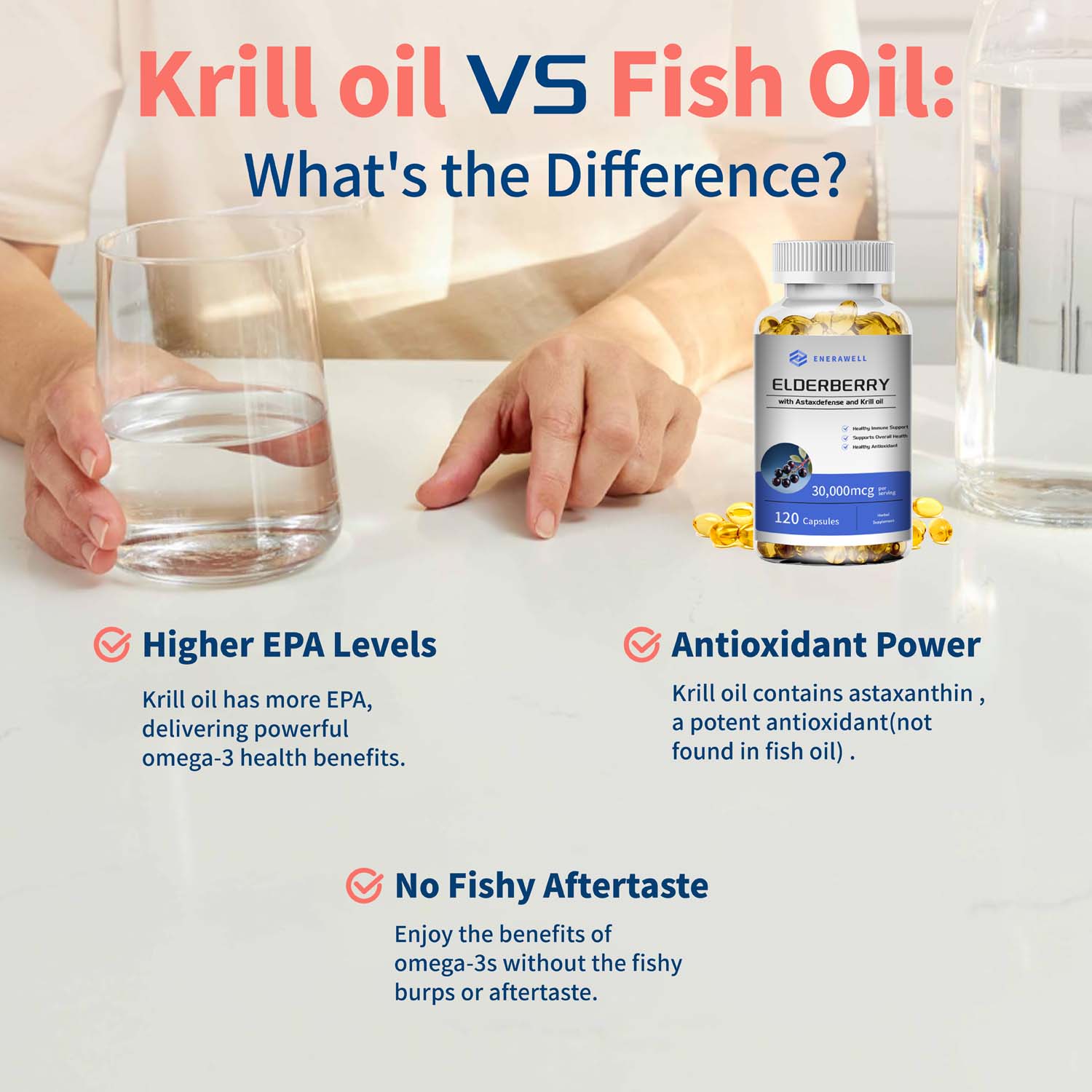 남극 크릴 오일 1000mg 캡슐, 천연 아스타잔틴 함 - Omega 3 Fish Oil 리뷰 및 가격