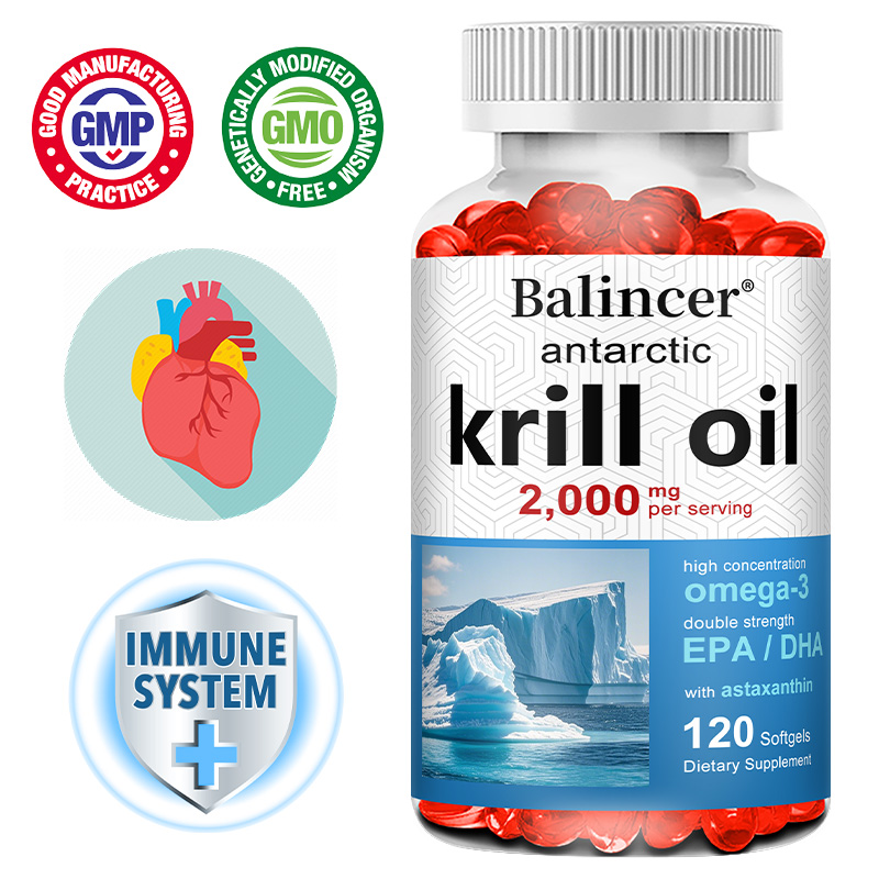 남극 크릴 오일 2000mg 보충제, 3배 강도의 천연 - Krill Oil Supplement 리뷰 및 가격